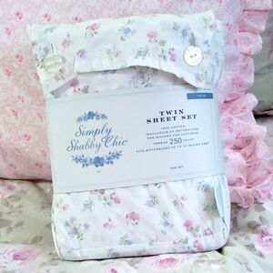 NEW simply Shabby Chic Rachel Ashwell Twin Sheet Set